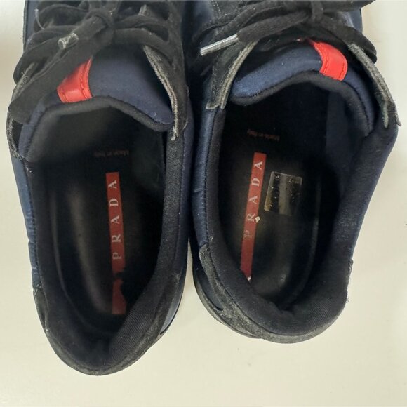 Vintage Prada sport Luna Rossa nylon mens sneakers  Size 8,5 - Picture 3 of 7